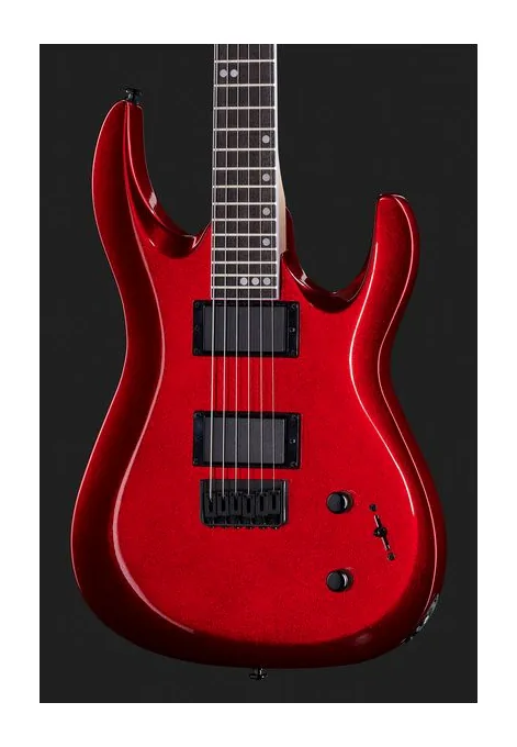 Harley Benton R-446 Blood Metallic, linie korpusu z góry