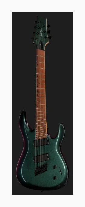 Harley Benton R-457FFB LH Roasted Multiscale sfotografowana frontalnie