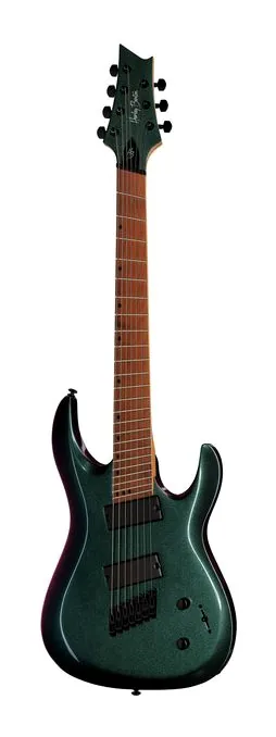 Harley Benton R-457FFB Roasted MultiScale ujęta od przodu na neutralnym tle