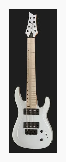 Harley Benton R-458MN WH Progressive Series, główka z kluczami i logo
