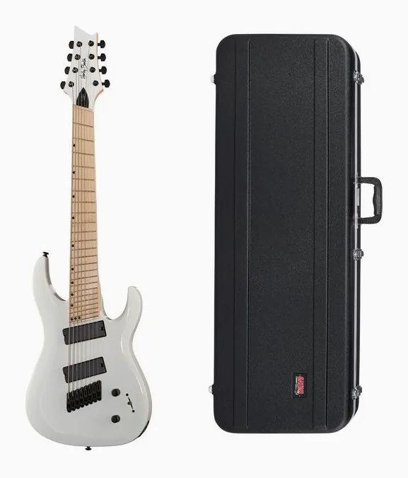 Harley Benton R-458MN WH MS w/Case z bliska od przodu