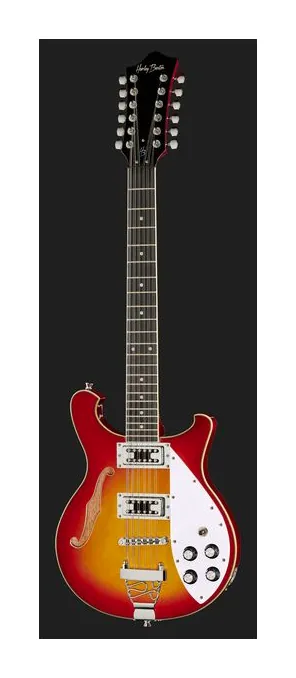 Harley Benton RB-612CS Classic Series, linie korpusu z góry
