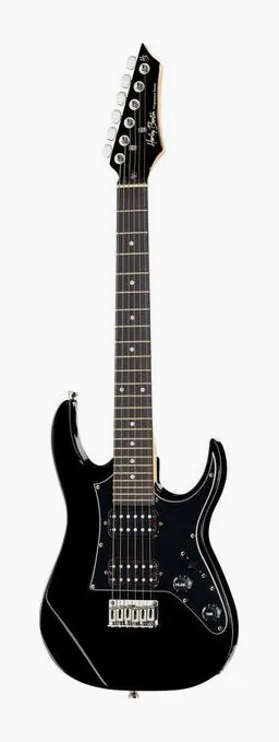 Harley Benton RG-Junior BK Rock Series widziana od przodu