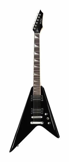 Harley Benton RX-10 BK Rock Series sfotografowana frontalnie