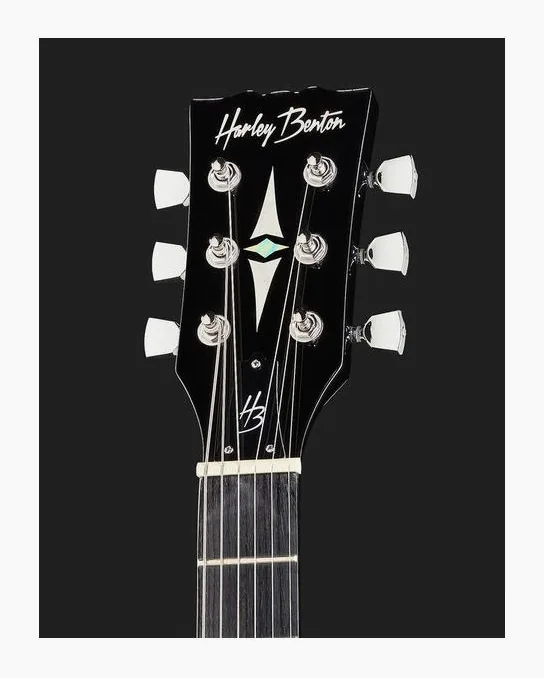 Harley Benton SC-200 BK Student Series, korpus i lakier z bliska