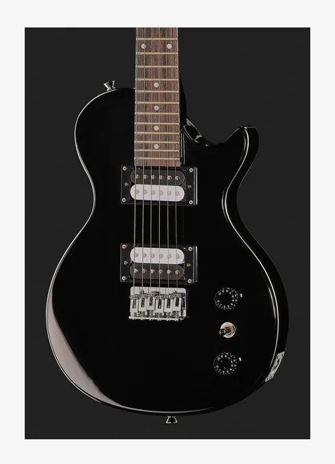 Harley Benton SC-200BK Mini, prog zerowy i pierwsze pozycje na gryfie