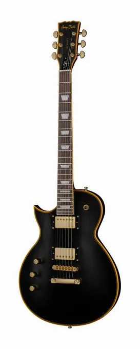 Harley Benton SC-Custom III Lemon Flame sfotografowana frontalnie