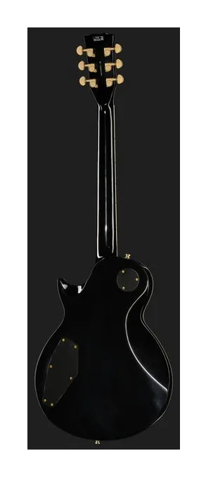 Harley Benton SC-Custom III Moritz Yellow, główka z kluczami i logo