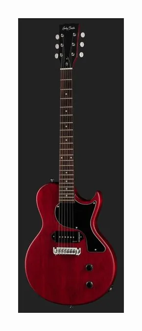 Harley Benton SC-Junior Faded Cherry w/Bag, prog zerowy i pierwsze pozycje na gryfie
