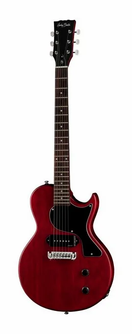 Harley Benton SC-Junior Faded Cherry sfotografowana frontalnie
