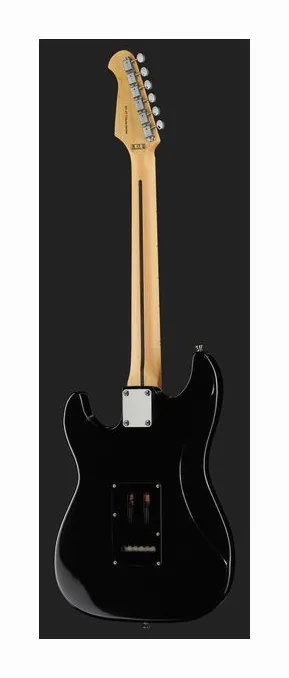 Harley Benton ST-57DG Black Tribute, korpus i lakier z bliska