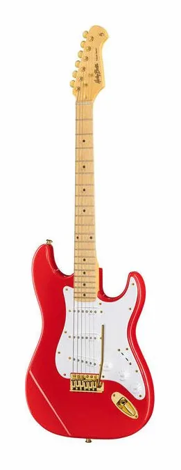 Harley Benton ST-59HM Fiesta Red z bliska od przodu