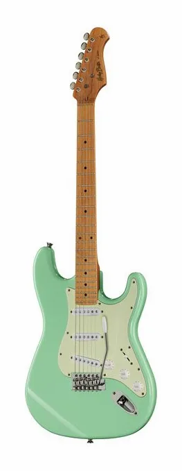 Harley Benton ST-62CC MN Seafoam Green widziana od przodu