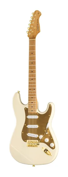 Harley Benton ST-62DLX OW Vintage Series sfotografowana frontalnie