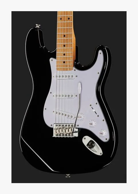 Harley Benton ST-62MN BK Vintage Series, prog zerowy i pierwsze pozycje na gryfie