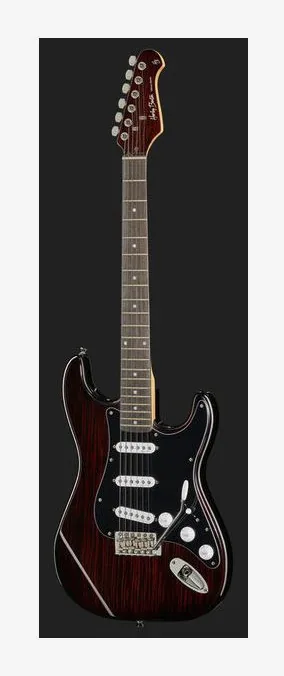 Harley Benton ST-70RW Deluxe Series, korpus i lakier z bliska