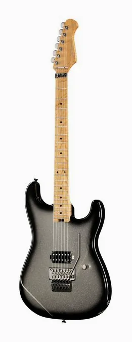 Harley Benton ST-80FR MN SSB ujęta od przodu na neutralnym tle