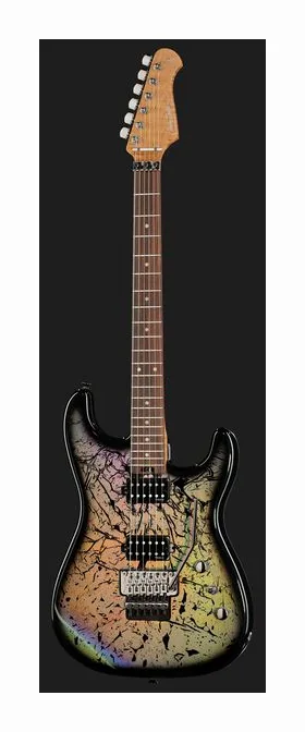 Harley Benton ST-80FR HH Holographic, linie korpusu z góry