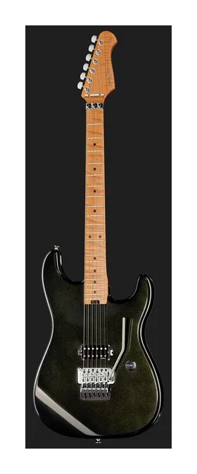 Harley Benton ST-80FR MN Lime Sparkle, gryf i podstrunnica z boku