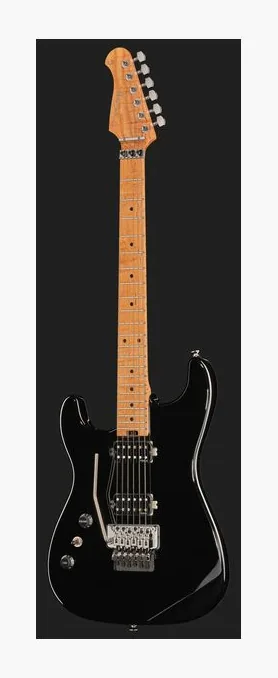 Harley Benton ST-80FR MN LH HH Black, tył korpusu