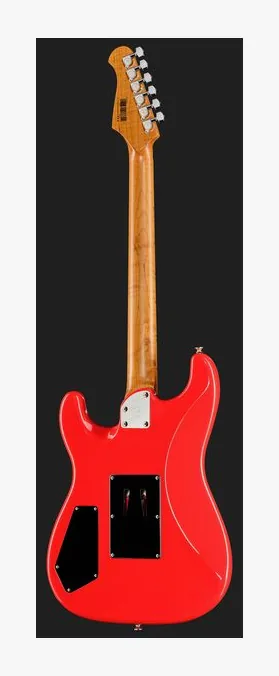 Harley Benton ST-80FR MN Radiant Red, korpus i lakier z bliska