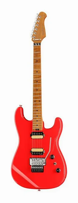 Harley Benton ST-80FR MN HH Radiant Red widziana od przodu