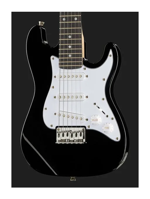 Harley Benton ST-Junior BK Standard Series, główka z kluczami i logo