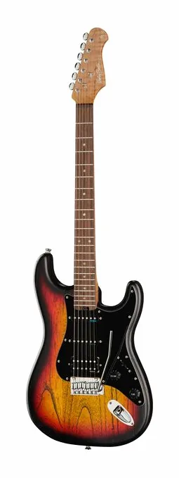 Harley Benton ST-Modern Plus HSS LH LPB widziana od przodu