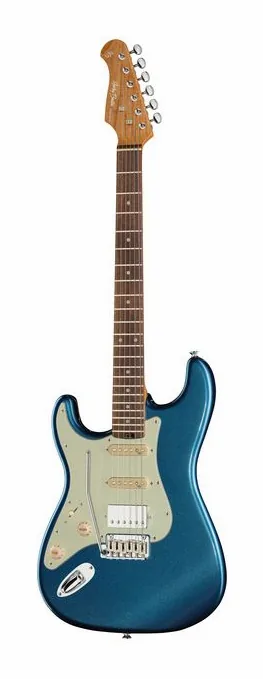 Harley Benton ST-Modern HSS LPB z bliska od przodu