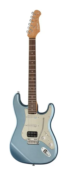 Harley Benton ST-Modern Plus HH VT MM z bliska od przodu
