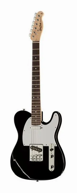 Harley Benton TE-20 BK Standard Series z bliska od przodu