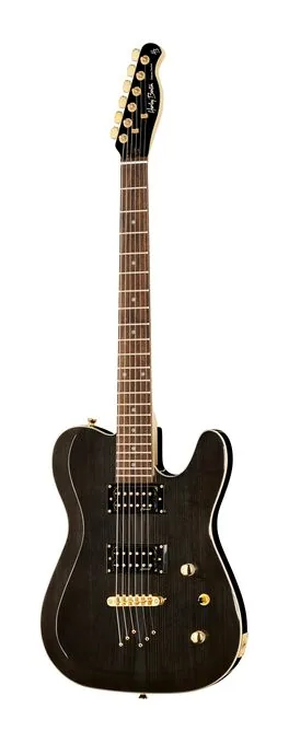 Harley Benton TE-40 TBK Deluxe Series widziana od przodu