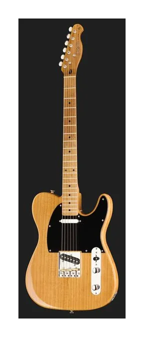 Harley Benton TE-52 Tremolo NA Vintage Serie ujęta od przodu na neutralnym tle