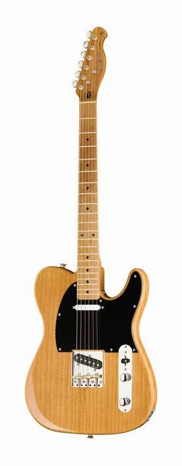 Harley Benton TE-52 NA Vintage Series ujęta od przodu na neutralnym tle