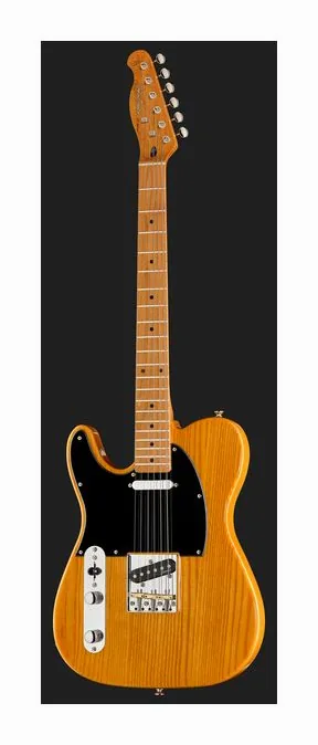 Harley Benton TE-52NA LH Vint. Series w/Bag, przetworniki i gałki regulacji