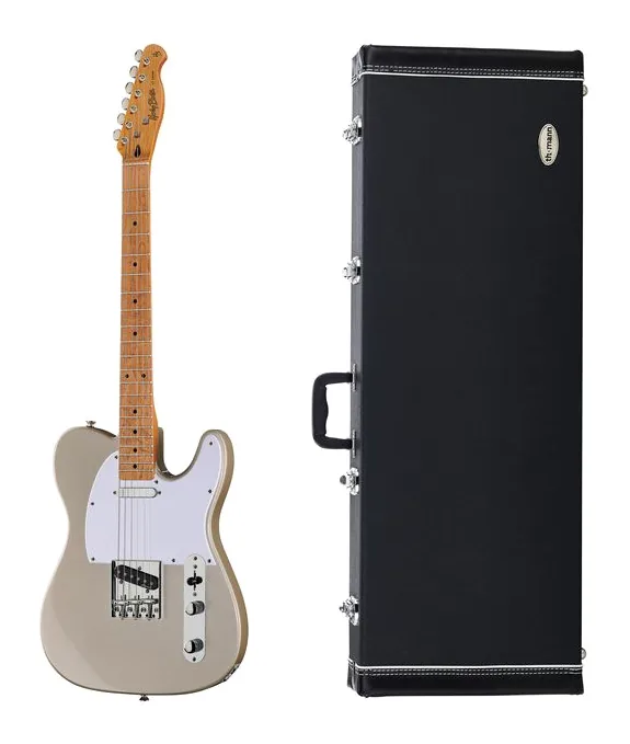 Harley Benton TE-62CC IS w/Case ujęta od przodu na neutralnym tle