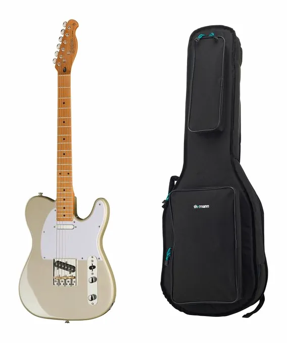 Harley Benton TE-62CC LPB w/Case sfotografowana frontalnie