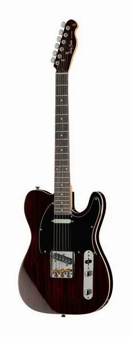 Harley Benton TE-70RW Deluxe Series sfotografowana frontalnie