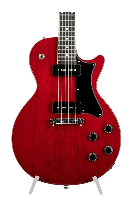 Heritage Guitar Ascent+ H-137 P90 Cherry, przetworniki i gałki regulacji