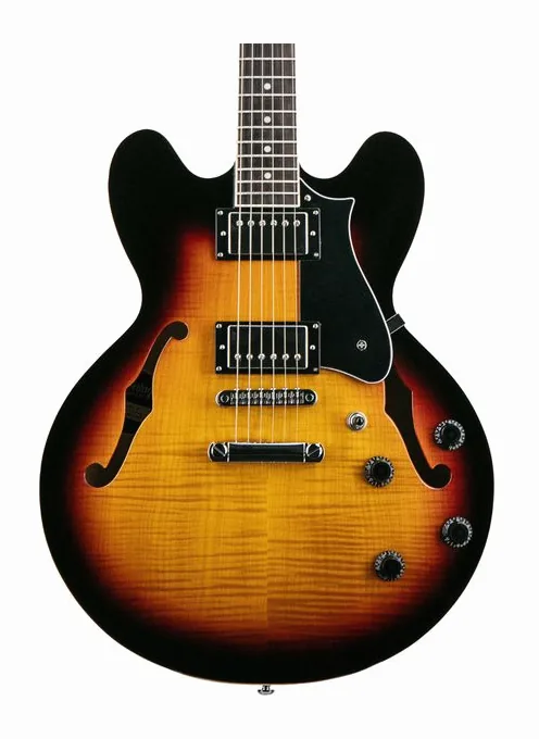 Heritage Guitar Ascent+ H-535 Sunburst, korpus i lakier z bliska