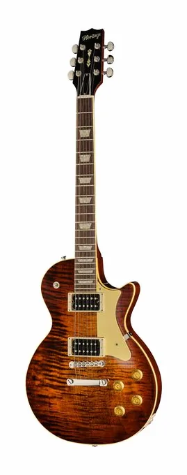Heritage Guitar Custom Factory Special 60s TE ujęta od przodu na neutralnym tle