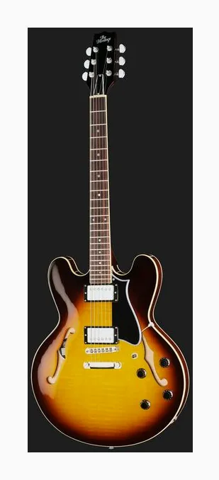 Heritage Guitar H-535 Std Lollatron/Bigsby ODB widziana od przodu
