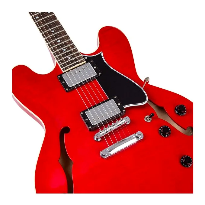 Heritage Guitar Standard II H-535 Trans Cherry, przełącznik przetworników i gniazdo wyjściowe