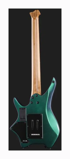 Hils Next HN6 Cosmic Green, gryf i podstrunnica z boku