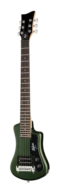 Höfner Shorty Cadillac Green sfotografowana frontalnie
