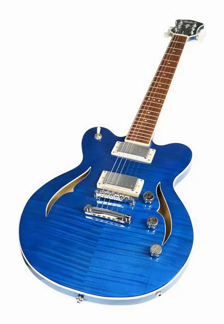 Höfner Verythin CT Deluxe Special Blu, profil boczny korpusu