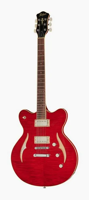 Höfner Verythin CT Special Red z bliska od przodu