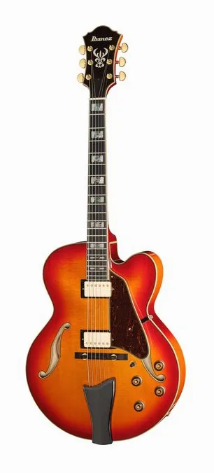 Ibanez AF115-AWB ujęta od przodu na neutralnym tle