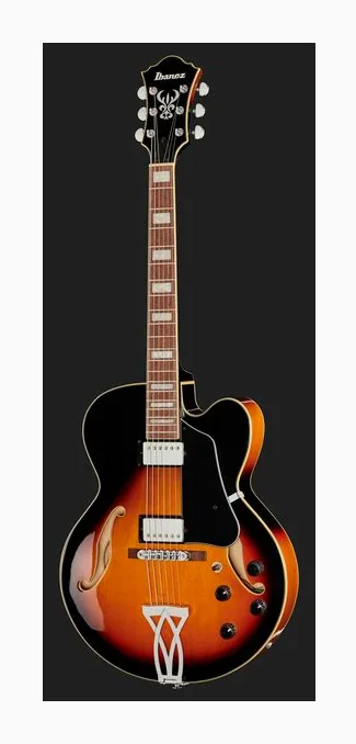 Ibanez AF75-BS, przetworniki i gałki regulacji