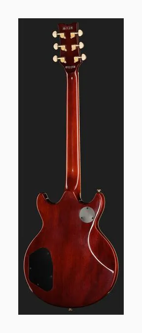 Ibanez AR320-MBM, główka z kluczami i logo